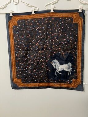 Avon Navy Lightweight unicorn Scarf